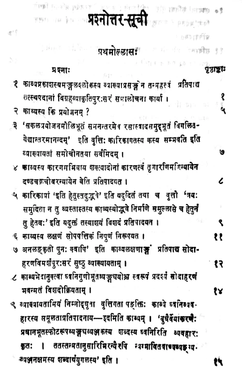 Kavyaprakasarahasyam (Prasnottari)